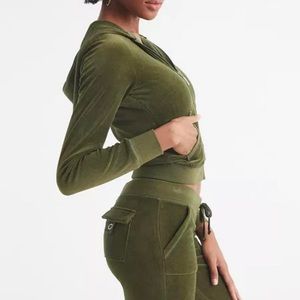 Juicy couture dark green vintage jacket💚👑💚